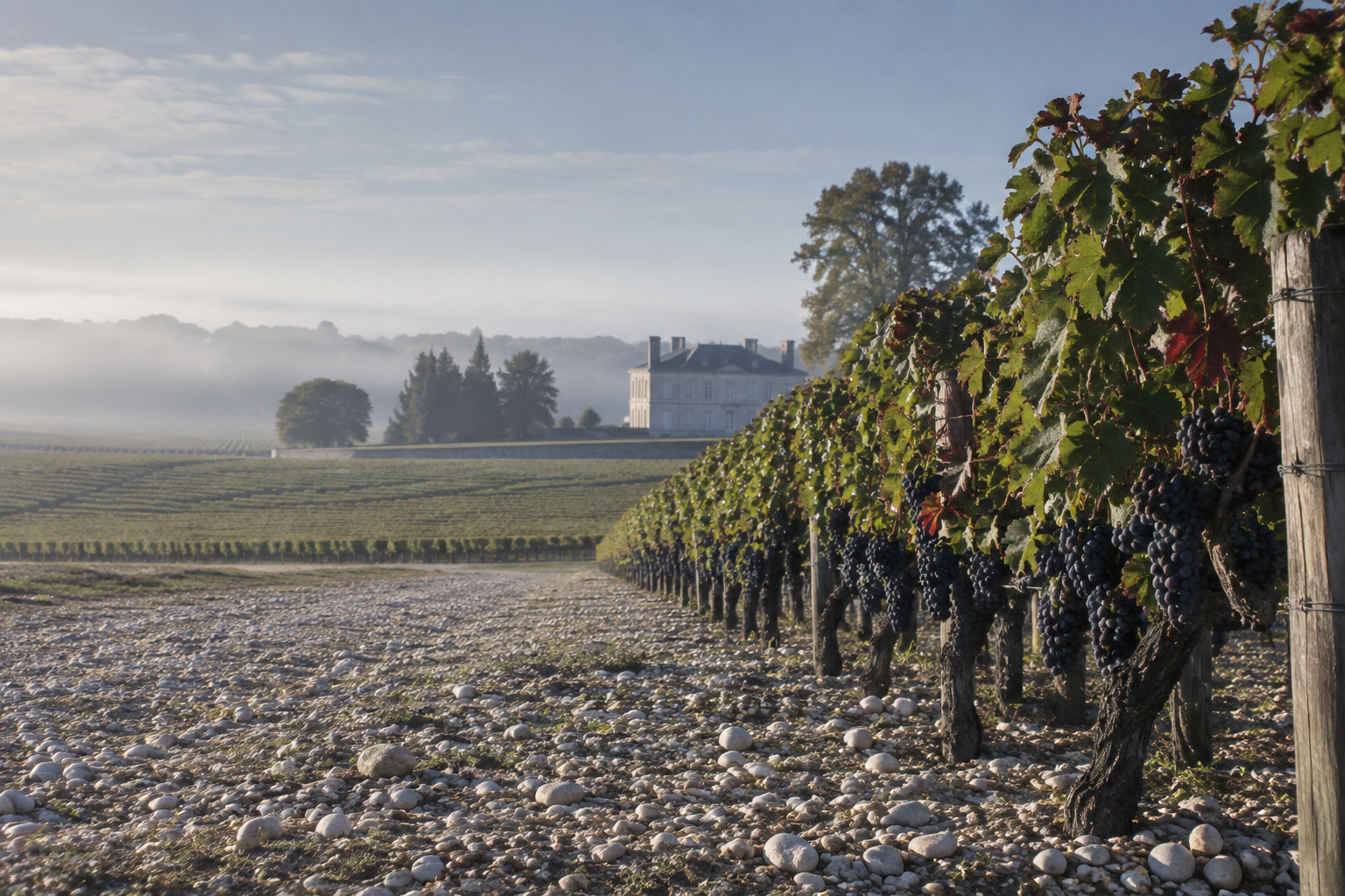 Vinlandskap i Bordeaux